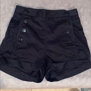 Talula black highwaist shorts from Aritzia